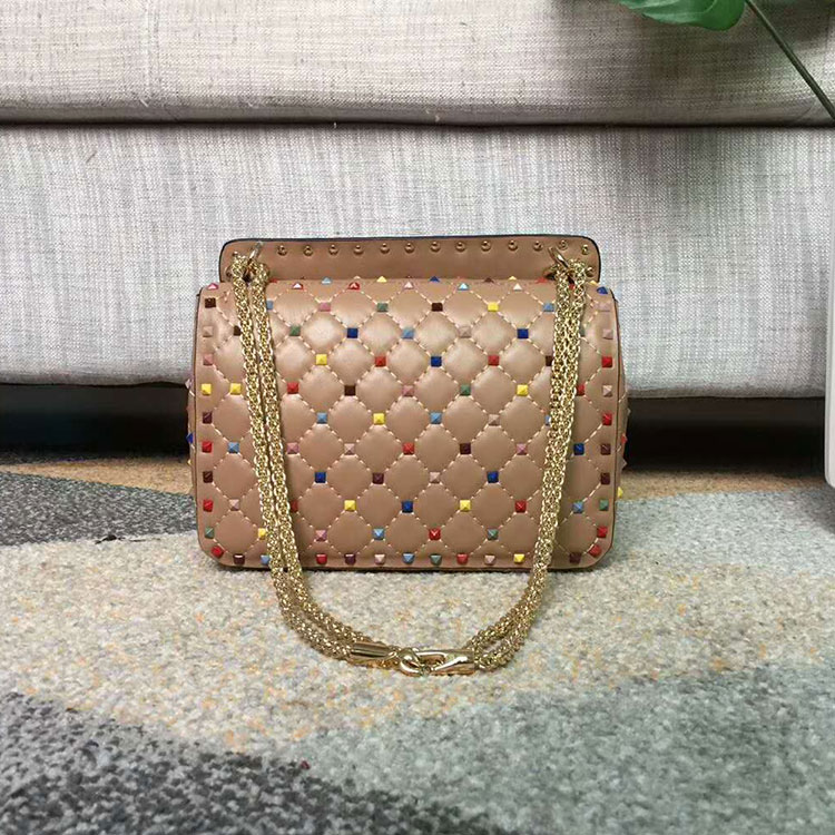 2017 VALENTINO GARAVANI ROCKSTUD SPIKE MEDIUM BAG 0122