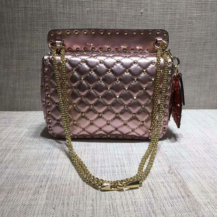 2017 VALENTINO GARAVANI ROCKSTUD SPIKE MEDIUM BAG 0122