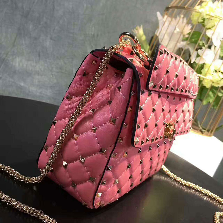 2017 VALENTINO GARAVANI ROCKSTUD SPIKE MEDIUM BAG 0122