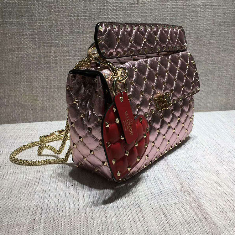 2017 VALENTINO GARAVANI ROCKSTUD SPIKE MEDIUM BAG 0122