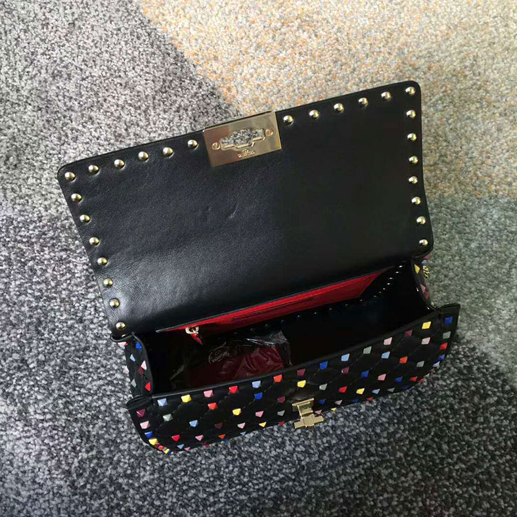 2017 VALENTINO GARAVANI ROCKSTUD SPIKE MEDIUM BAG 0122