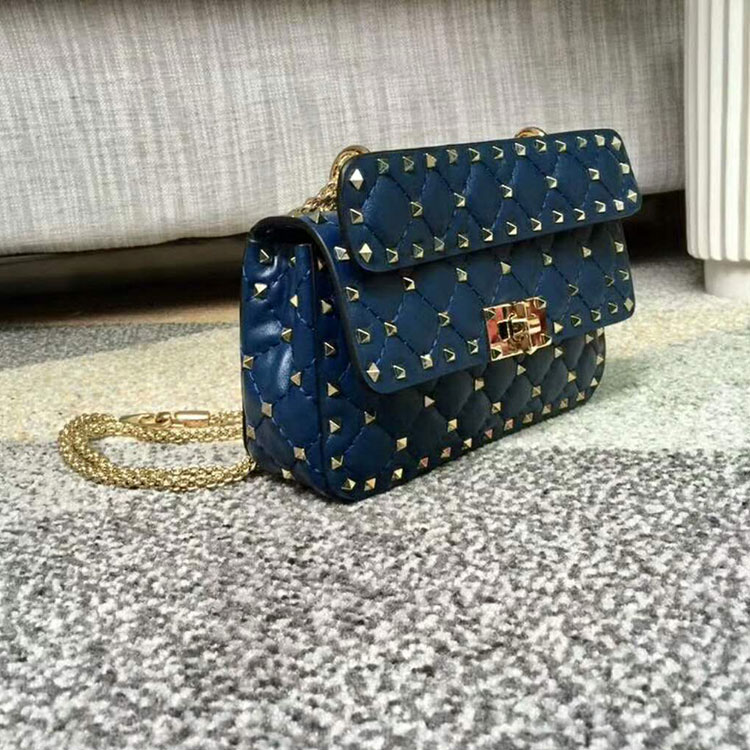 2017 VALENTINO GARAVANI ROCKSTUD SPIKE SMALL BAG 0123