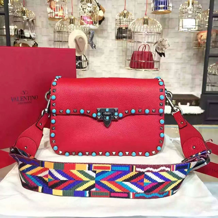 2017 Valentino GUITAR ROCKSTUD ROLLING CROSS BODY BAG 0936L