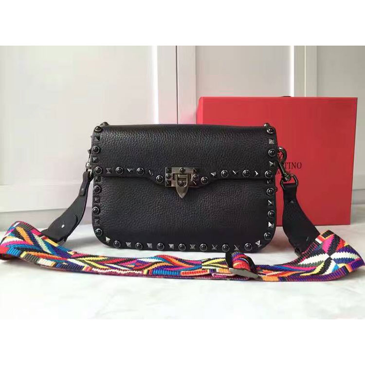 2017 Valentino GUITAR ROCKSTUD ROLLING CROSS BODY BAG 0936L