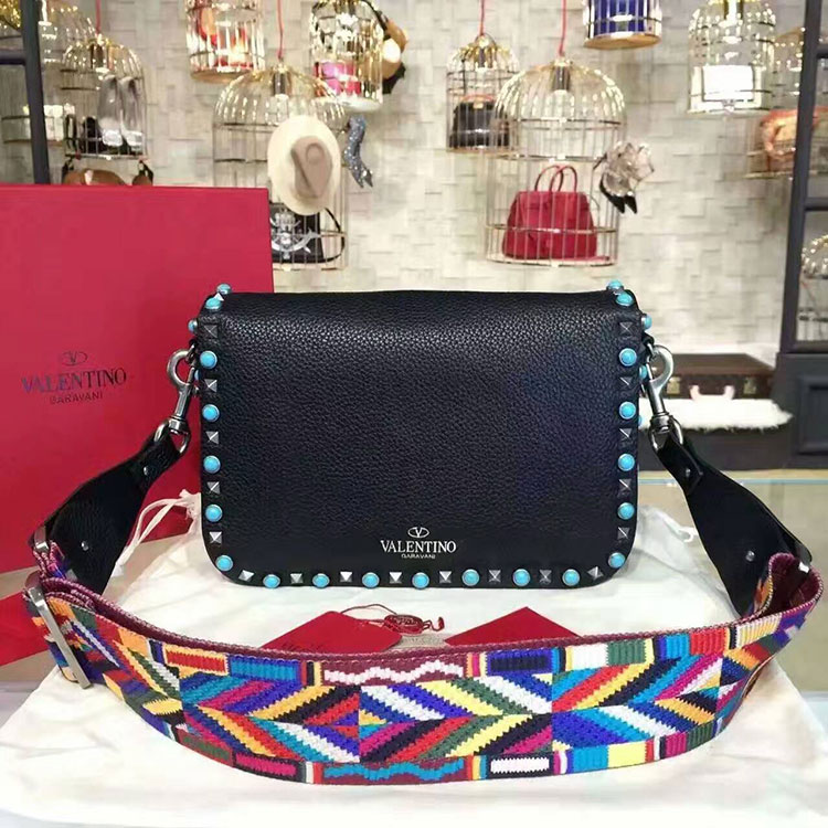 2017 Valentino GUITAR ROCKSTUD ROLLING CROSS BODY BAG 0936L