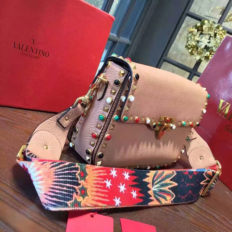 2017 Valentino GUITAR ROCKSTUD ROLLING CROSS BODY BAG 0936L