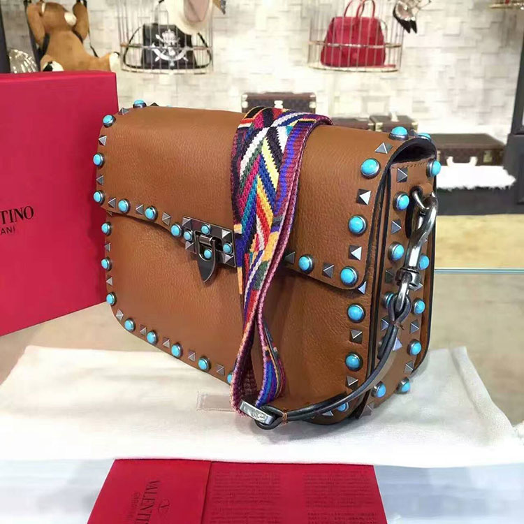 2017 Valentino GUITAR ROCKSTUD ROLLING CROSS BODY BAG 0936L