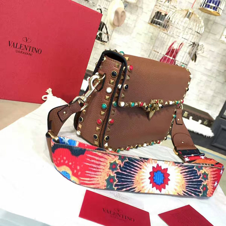 2017 Valentino GUITAR ROCKSTUD ROLLING CROSS BODY BAG 0936L