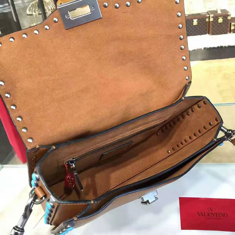 2017 Valentino GUITAR ROCKSTUD ROLLING CROSS BODY BAG 0936L