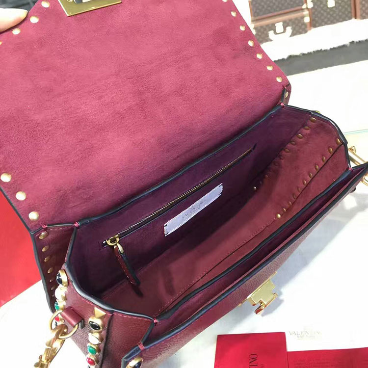 2017 Valentino GUITAR ROCKSTUD ROLLING CROSS BODY BAG 0936L