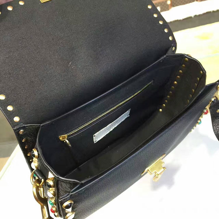 2017 Valentino GUITAR ROCKSTUD ROLLING CROSS BODY BAG 0936L