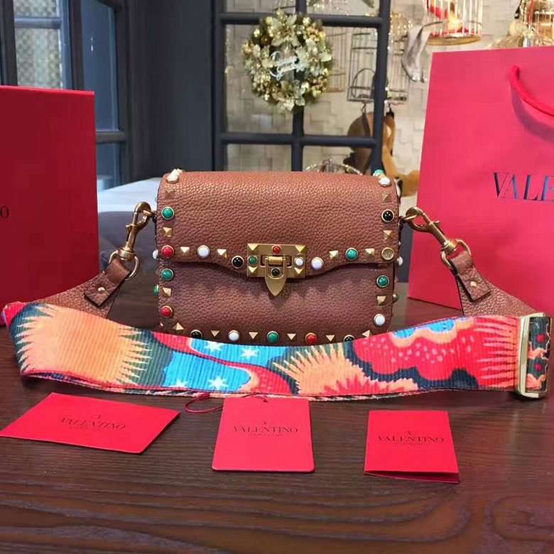 2017 Valentino GUITAR ROCKSTUD ROLLING CROSS SMALL BAG 0936M