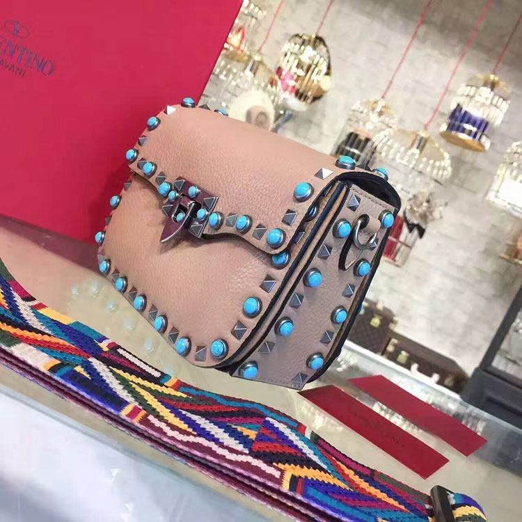 2017 Valentino GUITAR ROCKSTUD ROLLING CROSS SMALL BAG 0936M