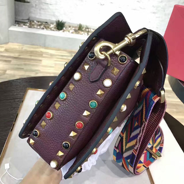 2017 Valentino GUITAR ROCKSTUD ROLLING HOBO BAG 50032