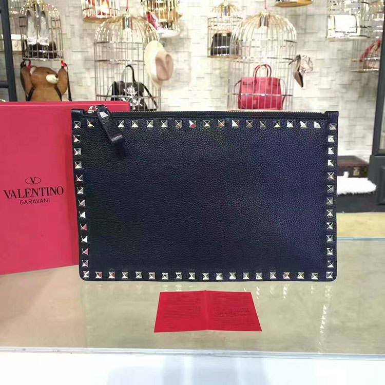 2017 Valentino GUITAR ROCKSTUD ROLLING NOIR CROSS BAG 0116