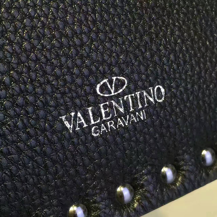 2017 Valentino GUITAR ROCKSTUD ROLLING NOIR CROSS BAG 0116