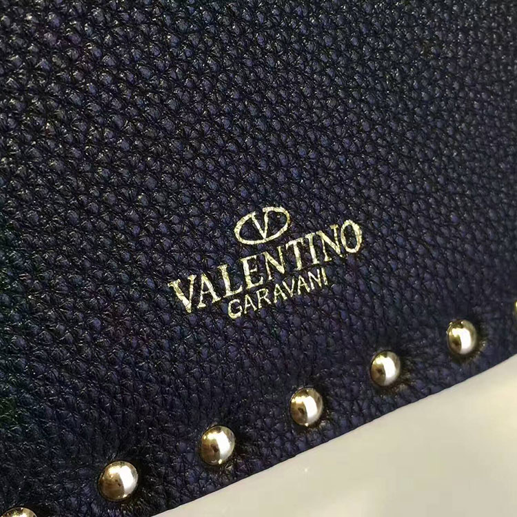 2017 Valentino GUITAR ROCKSTUD ROLLING NOIR CROSS BAG 0116