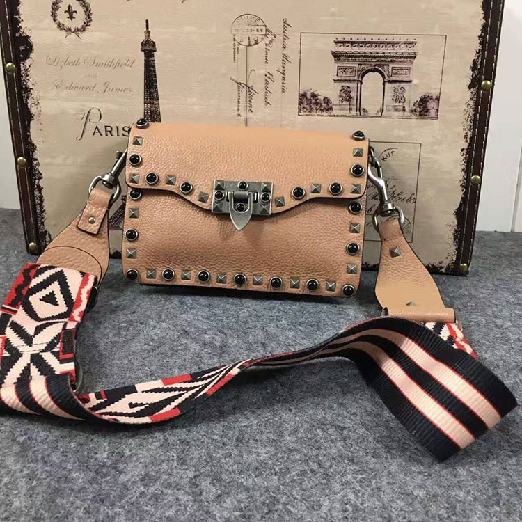 2017 Valentino GUITAR ROCKSTUD ROLLING SMALL CROSS BODY BAG 0178