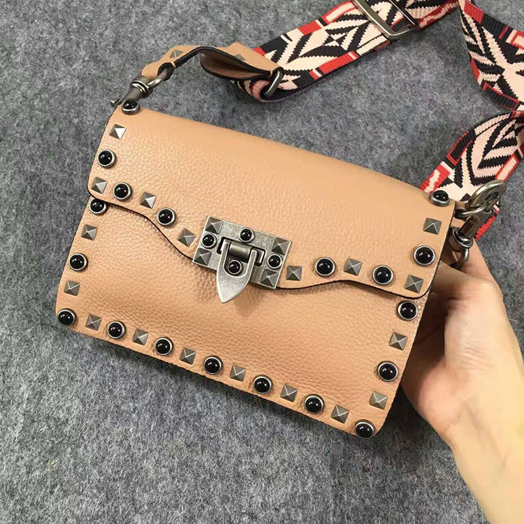 2017 Valentino GUITAR ROCKSTUD ROLLING SMALL CROSS BODY BAG 0178