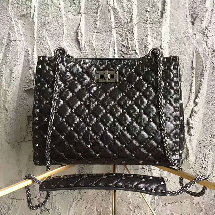 2017 Valentino Garavani Rockstud Spike MEDIUM tote bag