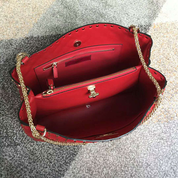 2017 Valentino Garavani Rockstud Spike tote bag