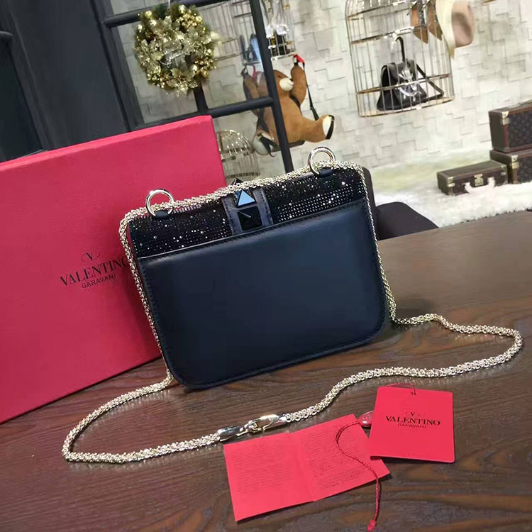 2017 Valentino NOIR SMALL CHAIN CROSS BODY BAG 2311