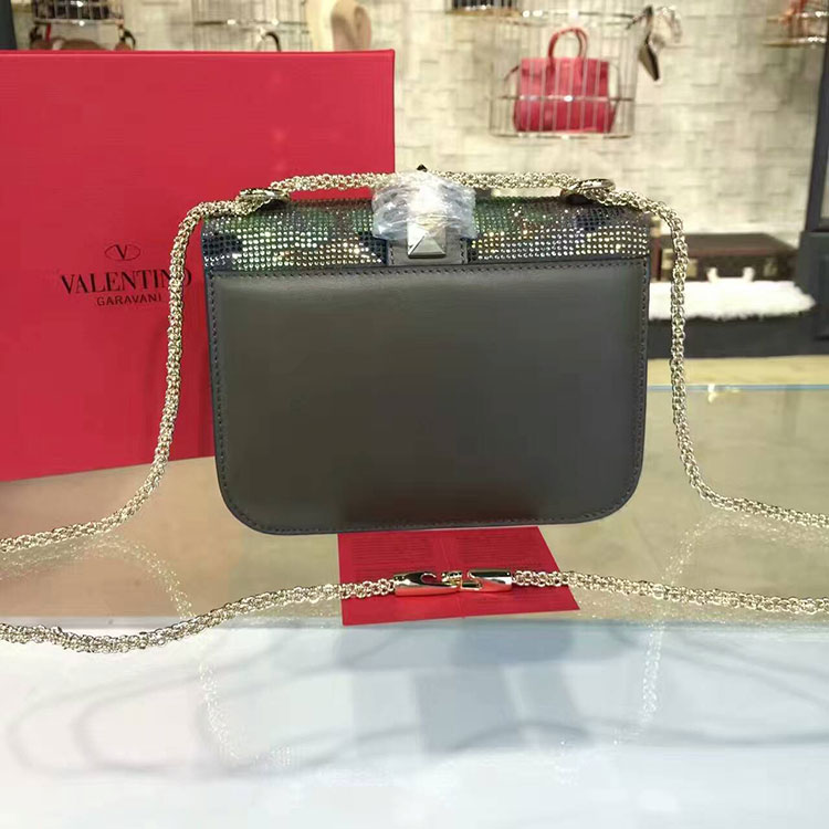 2017 Valentino NOIR SMALL CHAIN CROSS BODY BAG 2311