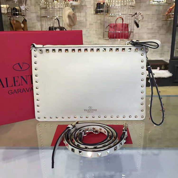 2017 Valentino ROCKSTUD CLUTCH 0119