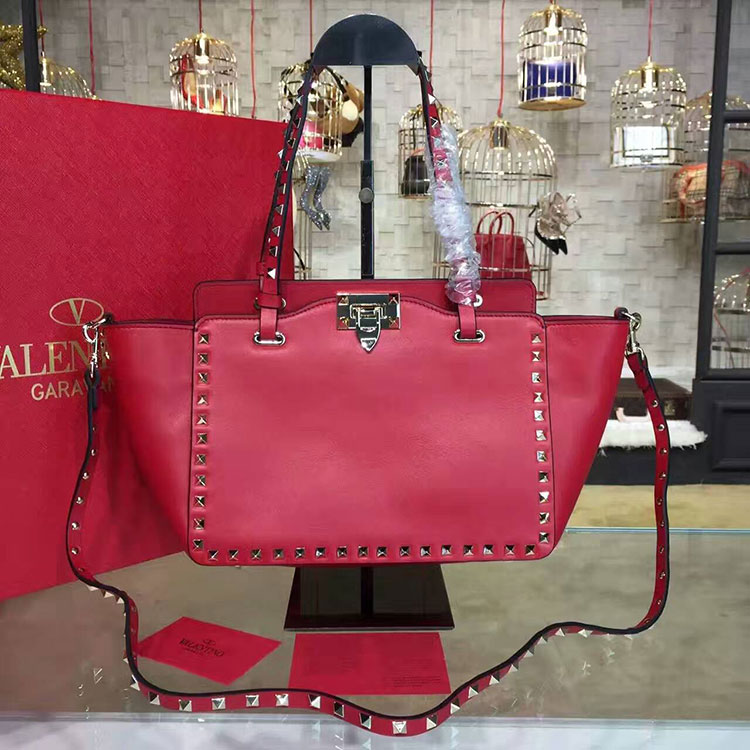 2017 Valentino ROCKSTUD ROLLING SMALL TOTE 0972