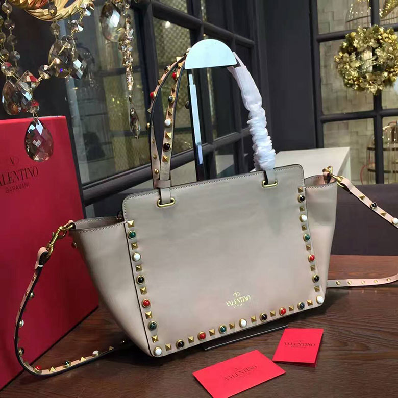 2017 Valentino ROCKSTUD ROLLING SMALL TOTE 0972