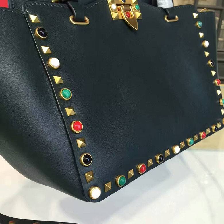 2017 Valentino ROCKSTUD ROLLING SMALL TOTE 0972