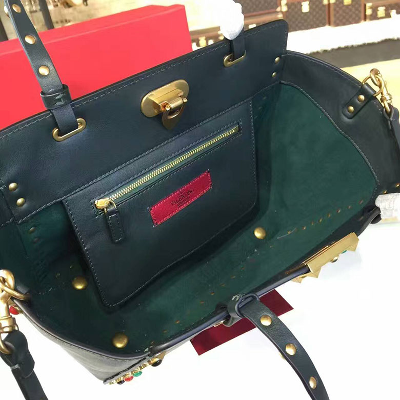 2017 Valentino ROCKSTUD ROLLING SMALL TOTE 0972