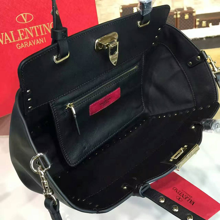 2017 Valentino ROCKSTUD ROLLING SMALL TOTE 0972