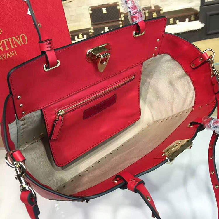 2017 Valentino ROCKSTUD ROLLING SMALL TOTE 0972