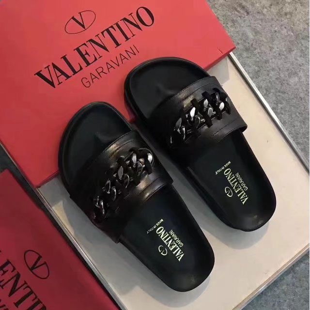 2017 Valentino women Slippers in Calfskin leather