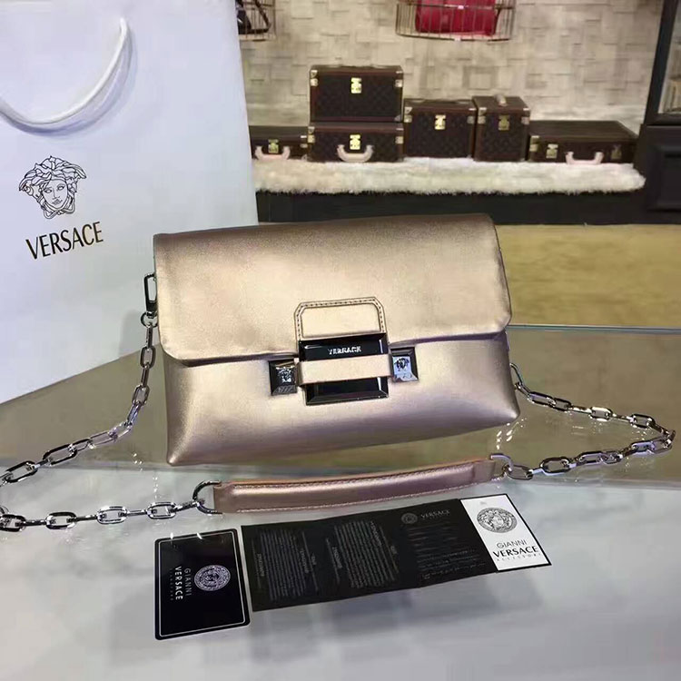 2017 Versace DV1 LEATHER SHOULDER BAG V3333