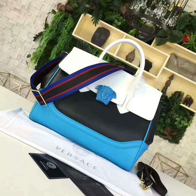 2017 Versace PALAZZO EMPIRE WAVE LEATHER BAG V1111