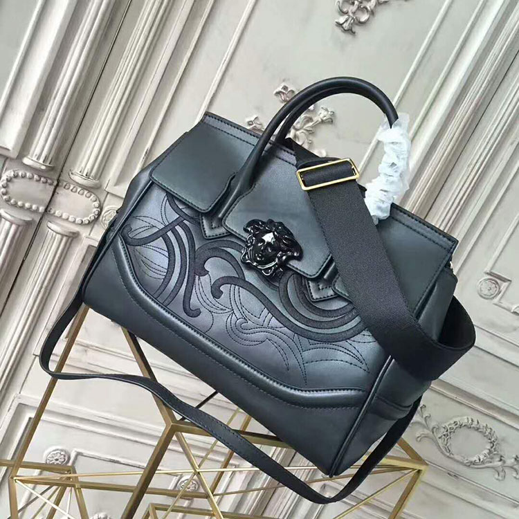 2017 Versace PALAZZO EMPIRE WAVE LEATHER BAG V1111