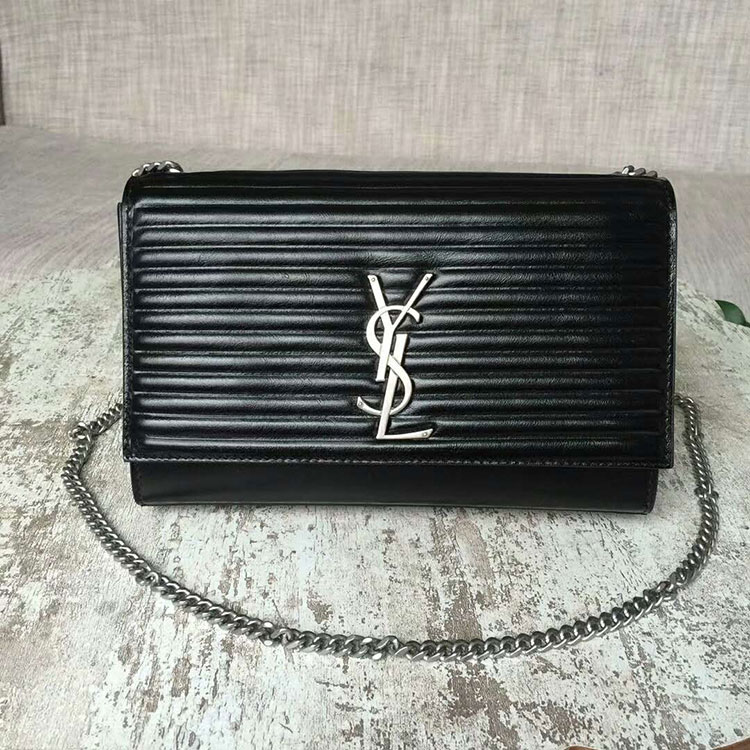 2017 YSL Saint Laurent CLASSIC MEDIUM KATE SATCHEL IN ORIGINAL LEATHER