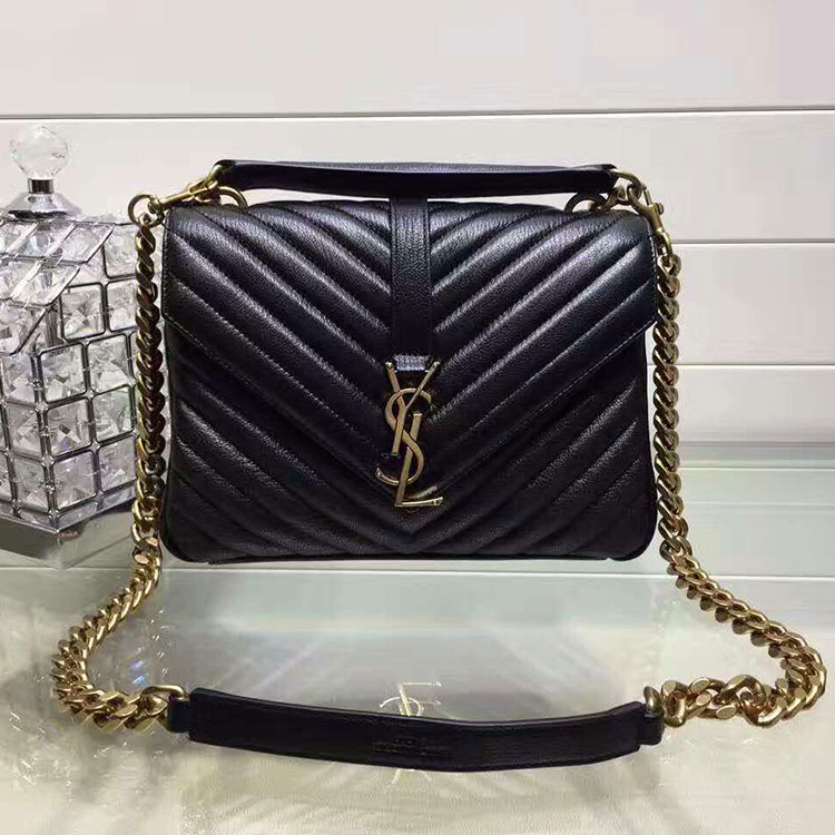 2017 YSL Saint Laurent CLASSIC Medium MONOGRAM BAG IN LEATHER 428056