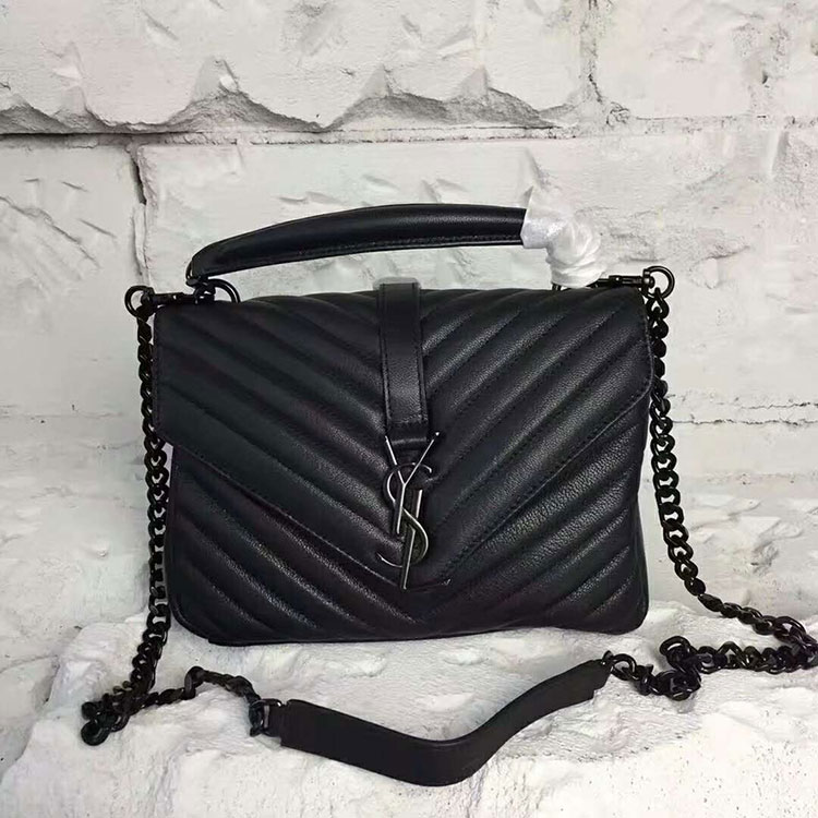 2017 YSL Saint Laurent LARGE COLLEGE BAG IN Original LEATHER