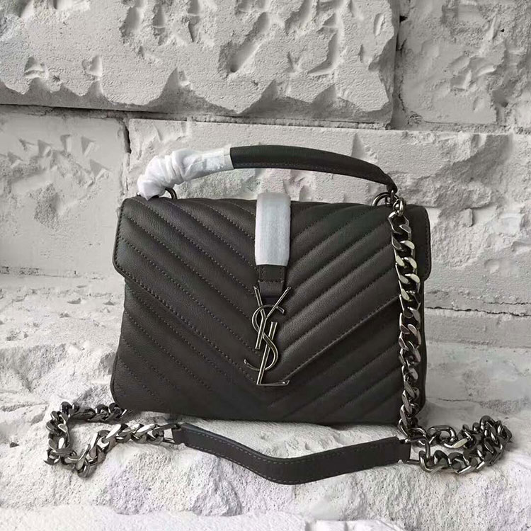 2017 YSL Saint Laurent LARGE COLLEGE BAG IN Original LEATHER