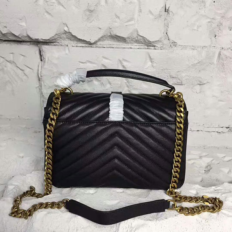 2017 YSL Saint Laurent LARGE COLLEGE BAG IN Original LEATHER