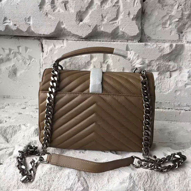 2017 YSL Saint Laurent LARGE COLLEGE BAG IN Original LEATHER