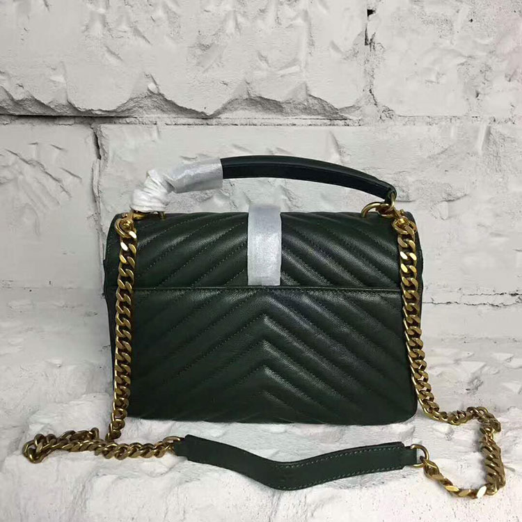 2017 YSL Saint Laurent LARGE COLLEGE BAG IN Original LEATHER