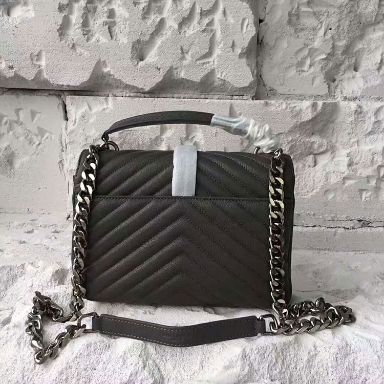 2017 YSL Saint Laurent LARGE COLLEGE BAG IN Original LEATHER