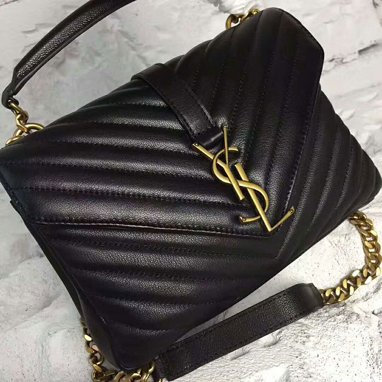 2017 YSL Saint Laurent LARGE COLLEGE BAG IN Original LEATHER