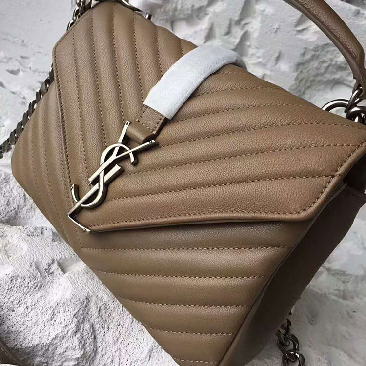 2017 YSL Saint Laurent LARGE COLLEGE BAG IN Original LEATHER