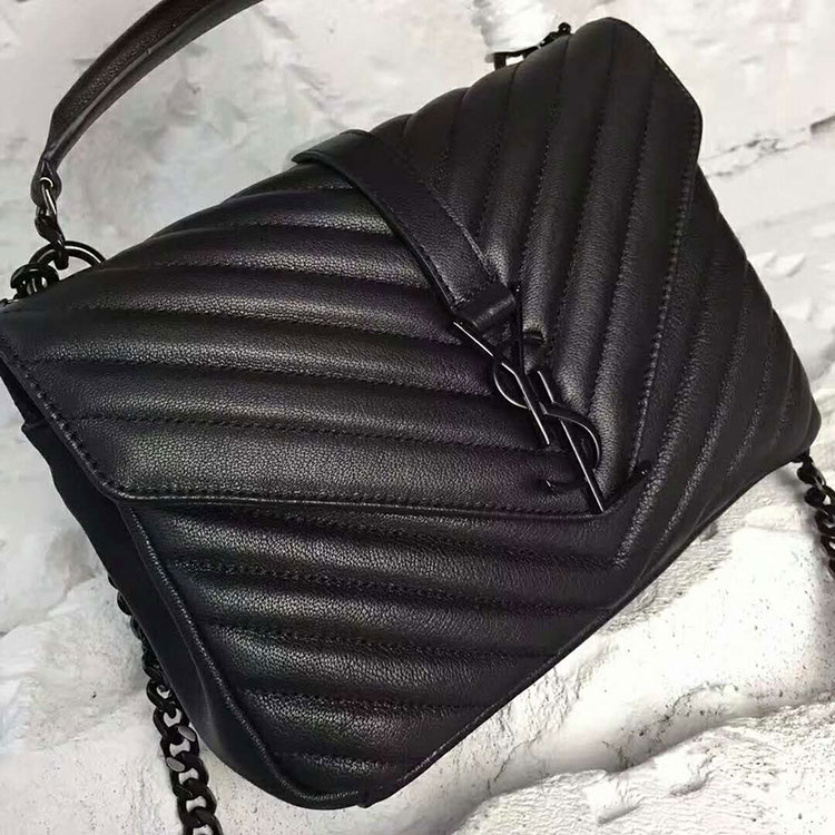 2017 YSL Saint Laurent LARGE COLLEGE BAG IN Original LEATHER