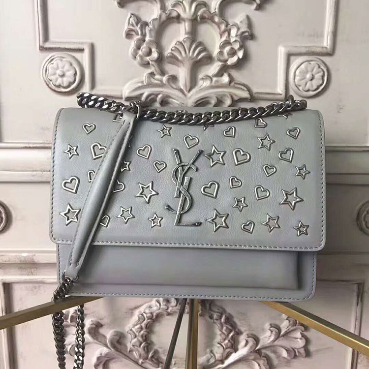 2017 YSL Saint Laurent LARGE SUNSET BAG IN Original LEATHER